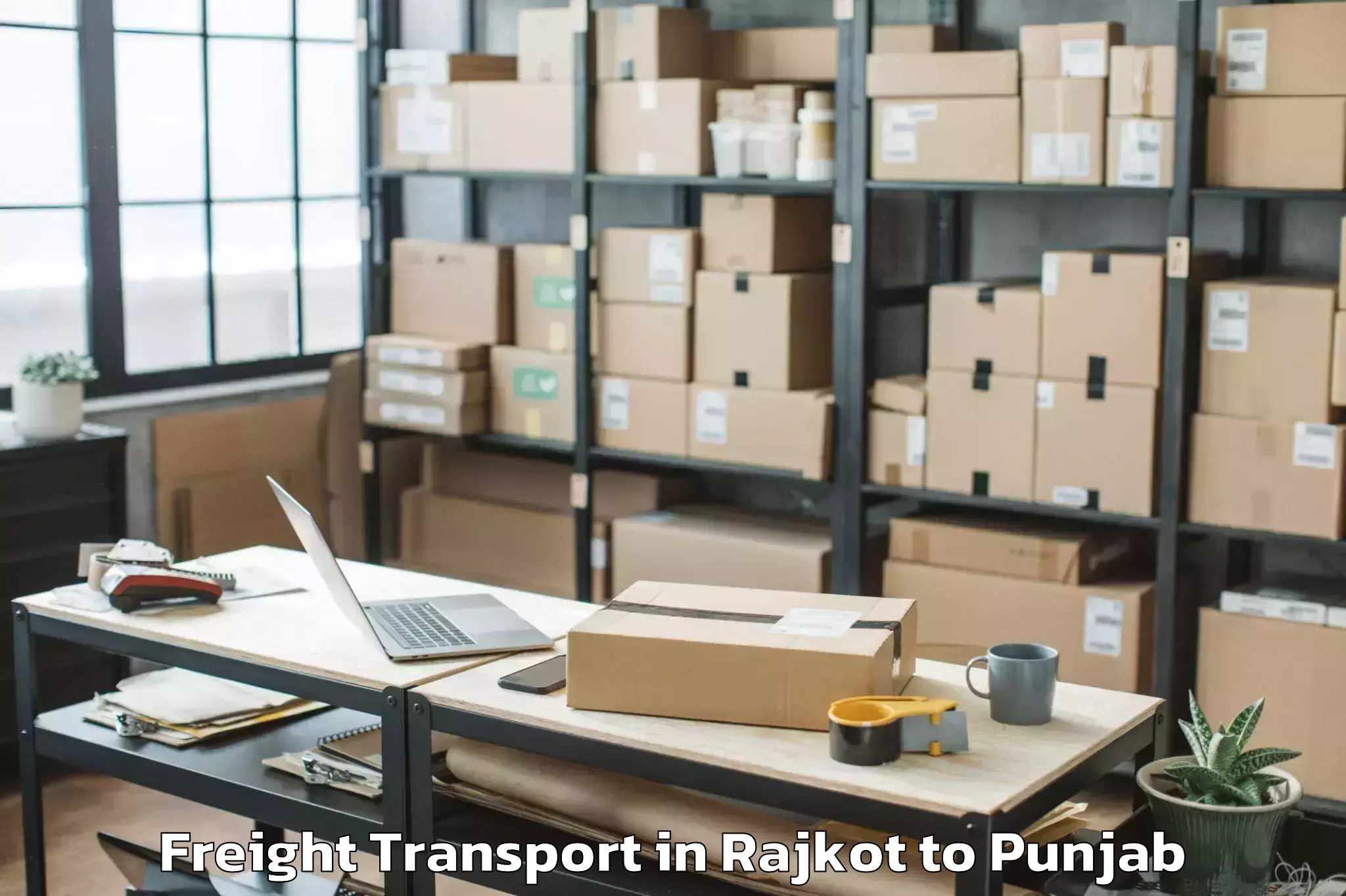 Get Rajkot to Balachor Freight Transport